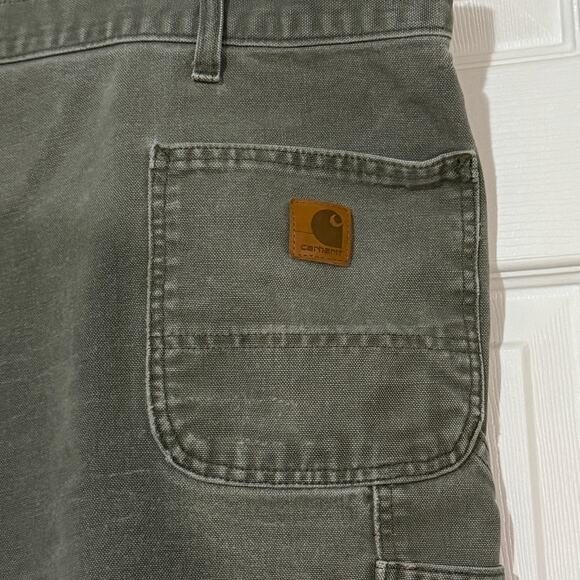 VTG Carhartt 2016 men’s 50 x 32 original dungaree fit work pants. B11-MOS - Picture 4 of 6